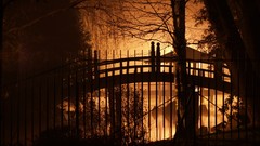Night dark Japanese gardens Wrocław