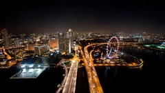 Night dark lights cities cityscapes