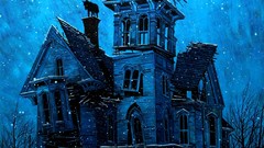 Night dark moon ghost eclipse horror moonlight artwork 