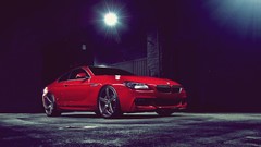 Night dark red lights cars BMW vehicles bmw m6