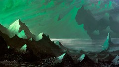 Night digital art post-apocalyptic