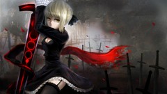 Night dress saber fate stay night fate series Saber Alter