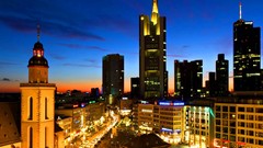 Night dusk germany City Lights cities skyline cityscapes 