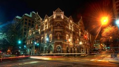 Night exposure Austin Hotel buildings HDR Photography