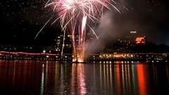 Night fireworks celebration cities