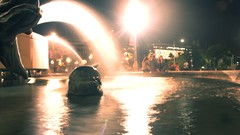 Night Fountains water