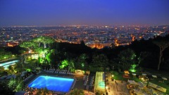 Night Garden panorama architecture hotels cityscapes swimming 