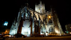 Night Gothic architecture cityscapes churches towns