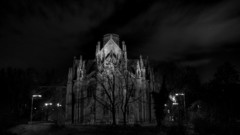 Night grayscale cathedrals