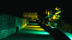 Night Great Wall of China architecture