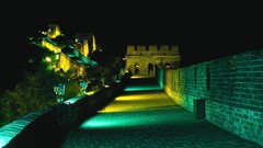 Night Great Wall of China landmark