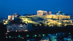 Night Greece City Lights cityscapes