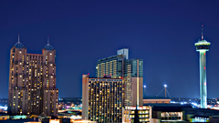 Night high skyline antonio san Resolution