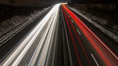 Night Highways long time exposure