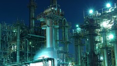 Night Industrial lights factories