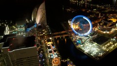 Night Japan bay wheel yokohama Disneyland nights carnaval