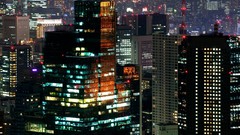 Night Japan Skyscrapers Tokyo City Lights cityscapes