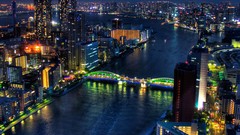 Night Japan Tokyo City Lights cities