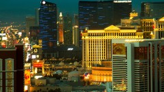 Night Las Vegas buildings cityscapes new york city