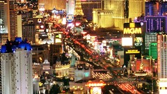 Night Las Vegas City Lights USA nevada cityscapes Highways