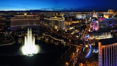 Night Las Vegas cityscapes towns