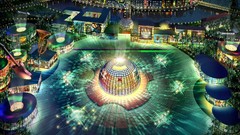 Night light architecture 3d buildings cities 3D renders 