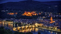 Night light cities skies