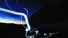 Night light colors long exposure light trails