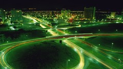 Night light lights cars cities long exposure time lapse