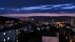 Night light skies cityscapes