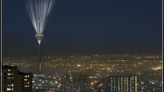 Night light tower iran tehran Milad Tower-Tehran