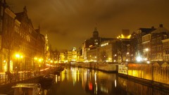 Night lights Amsterdam Europe cities holland cityscapes dutch 