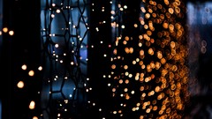 Night lights bokeh artistic