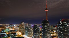 Night lights buildings cityscapes