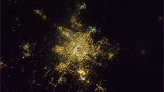 Night lights China beijing cityscapes outer space