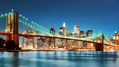 Night lights cityscapes new york city