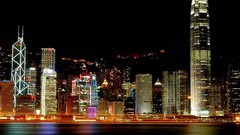 Night lights cityscapes skylines