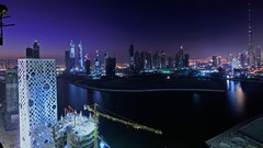 Night lights dubai cityscapes