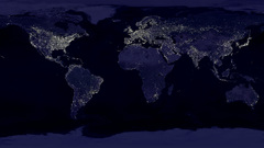 Night lights Earth Maps