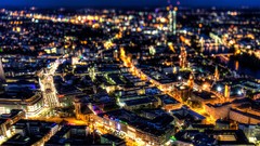 Night lights Europe City Lights Berlin blurred cities cityscapes