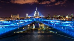 Night lights London cityscapes