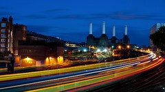 Night lights London colors streets cityscapes long exposure