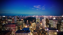 Night lights Manhattan City Lights cityscapes