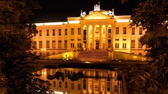Night lights Museum hungary szeged