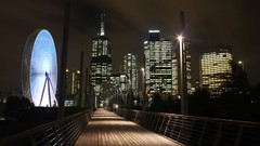 Night lights reflections cityscapes