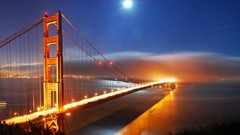 Night lights San Francisco cities