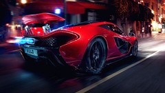 Night lights tuning glow McLaren spoiler motion sports cars 