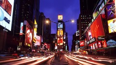 Night lights urban streets cityscapes