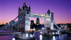 Night London England architecture Tower Bridge