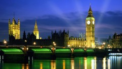Night London England Big Ben Palace of Westminster
